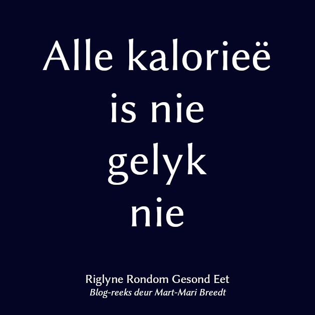 Riglyne Rondom Gesond Eet 5
